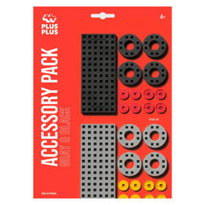 Plus Plus Accessory Pack - Gray & Black